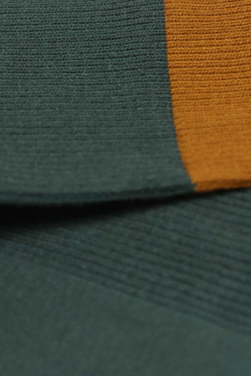 Teal and mustard colorblock long socks