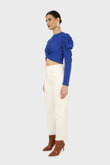 Cobalt twist front long sleeved top