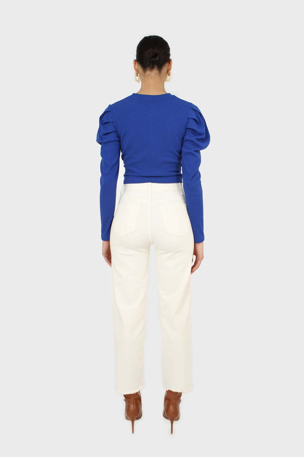 Cobalt twist front long sleeved top