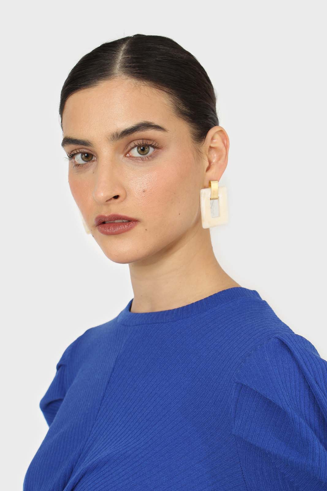 Cobalt twist front long sleeved top