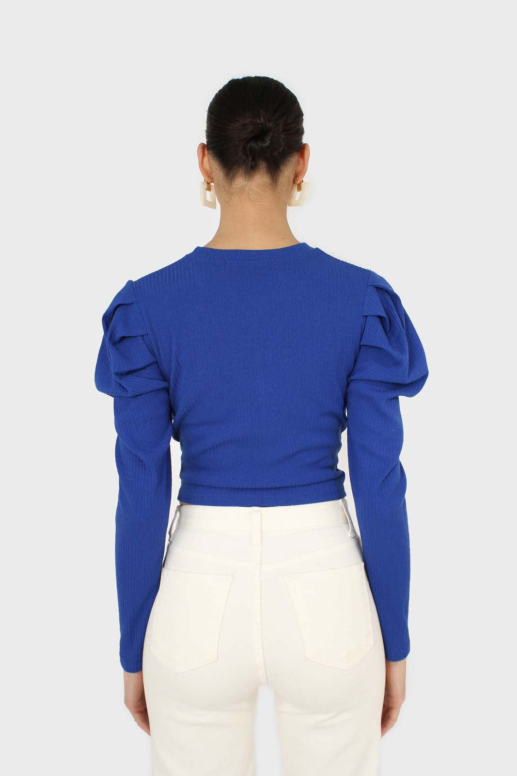 Cobalt twist front long sleeved top