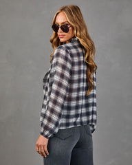 Jenna Plaid Ruffle Blouse