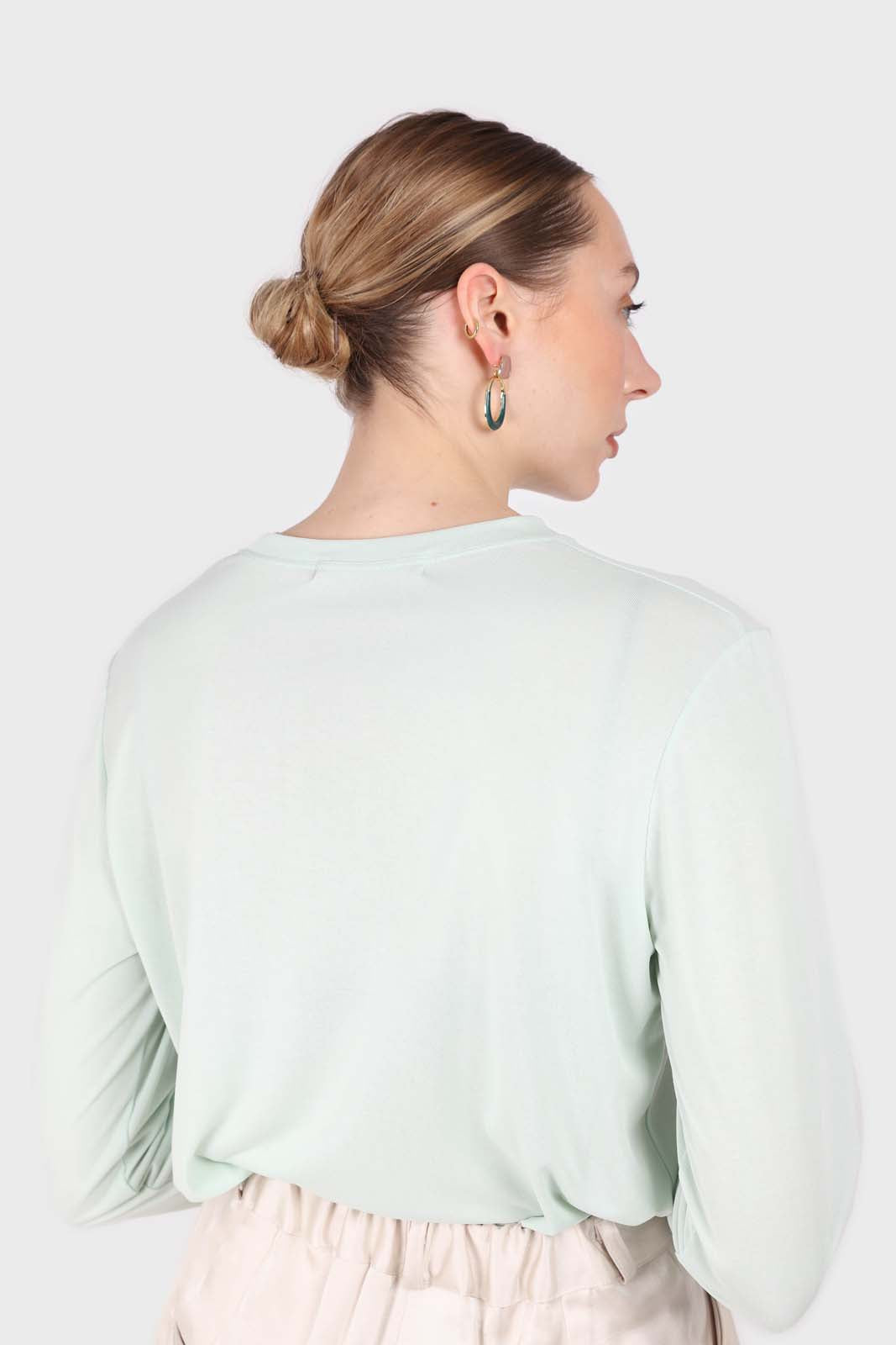 Mint green high neck perfect long sleeved tee