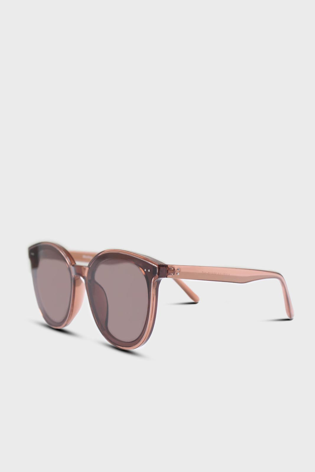 Burgundy thick frame classic round sunglasses