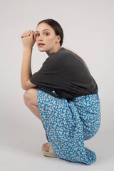 Charcoal loose fit t-shirt - set