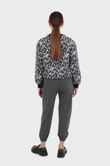 Charcoal loose fit sweatpants - set