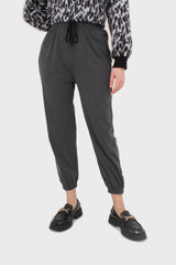 Charcoal loose fit sweatpants - set