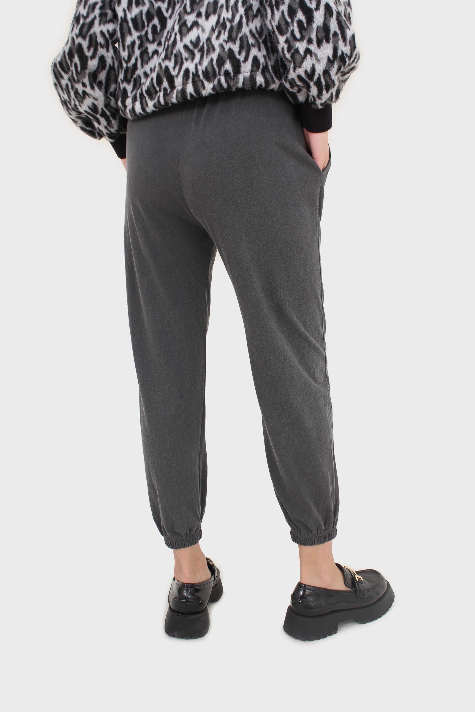 Charcoal loose fit sweatpants - set