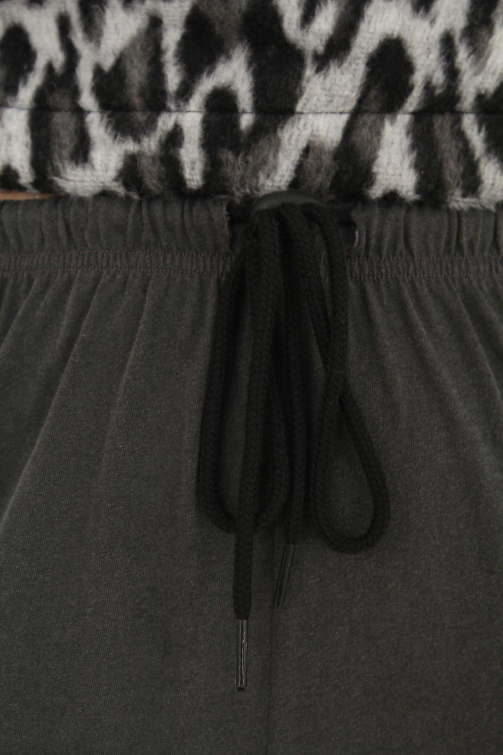 Charcoal loose fit sweatpants - set