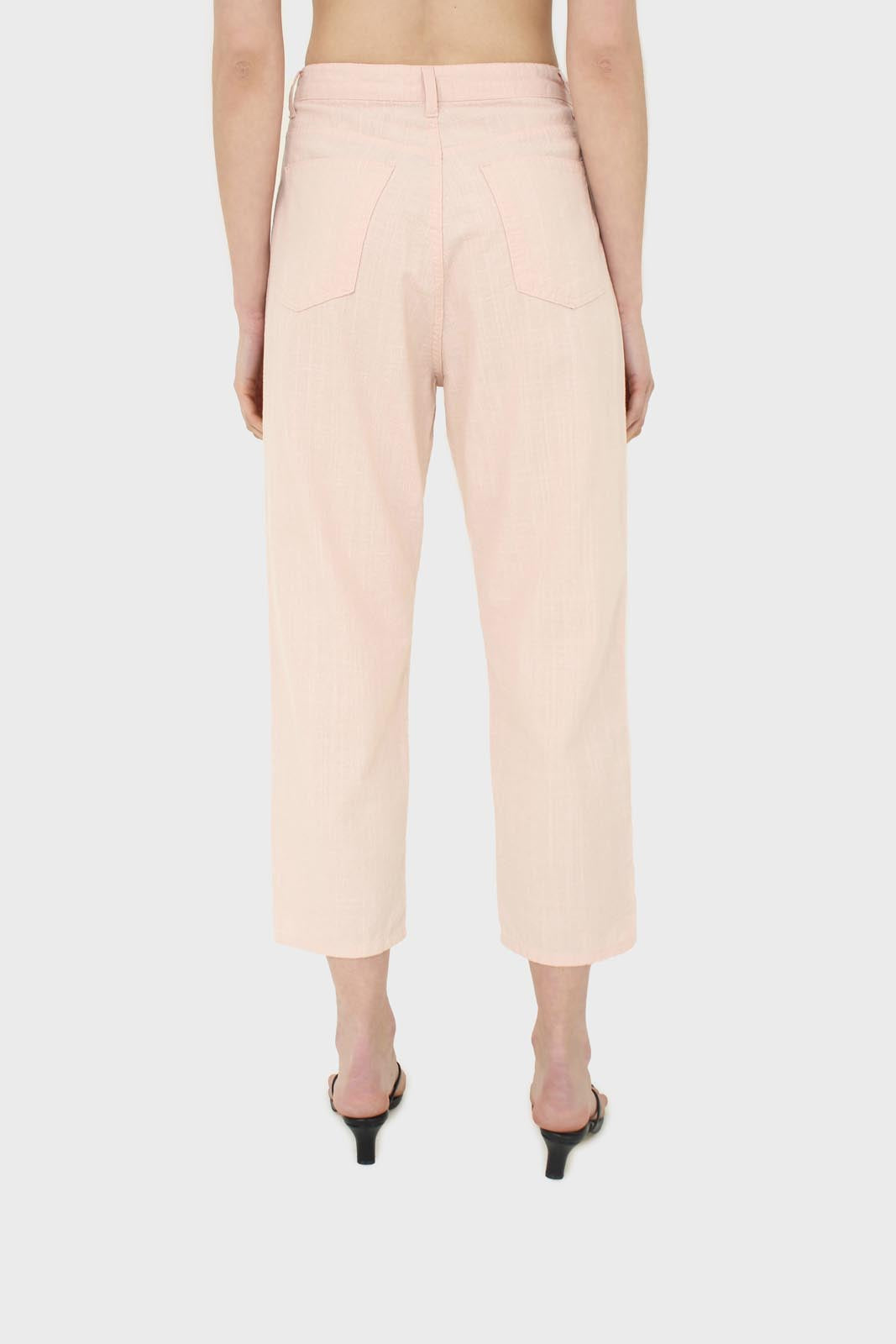 Pale pink loose fit boyfriend jeans - 3676