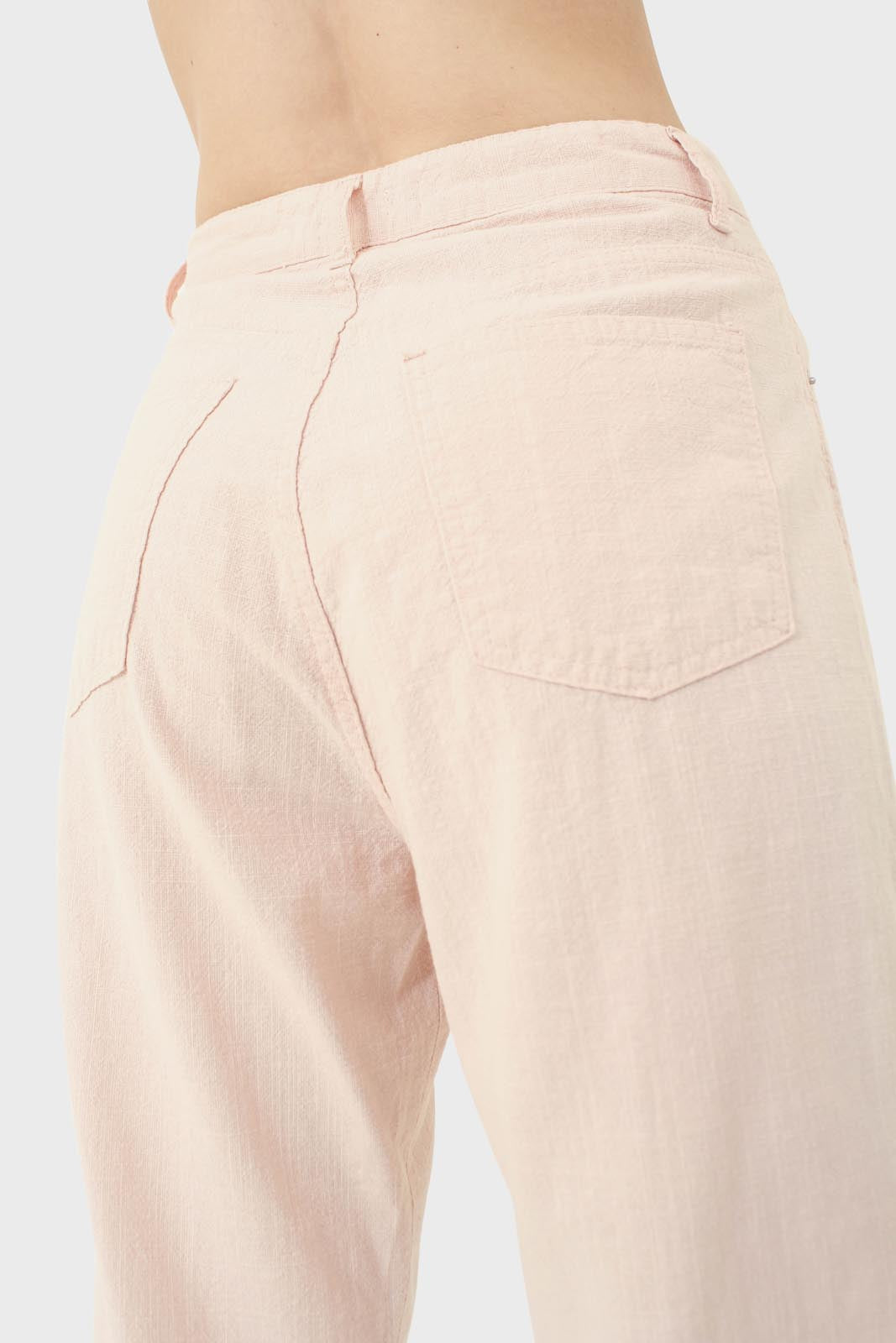 Pale pink loose fit boyfriend jeans - 3676
