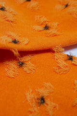 Orange tufted daisy socks