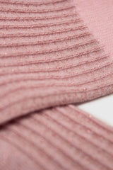 Pale pink metallic vertical stripe socks
