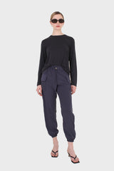 Charcoal silky jogging trousers