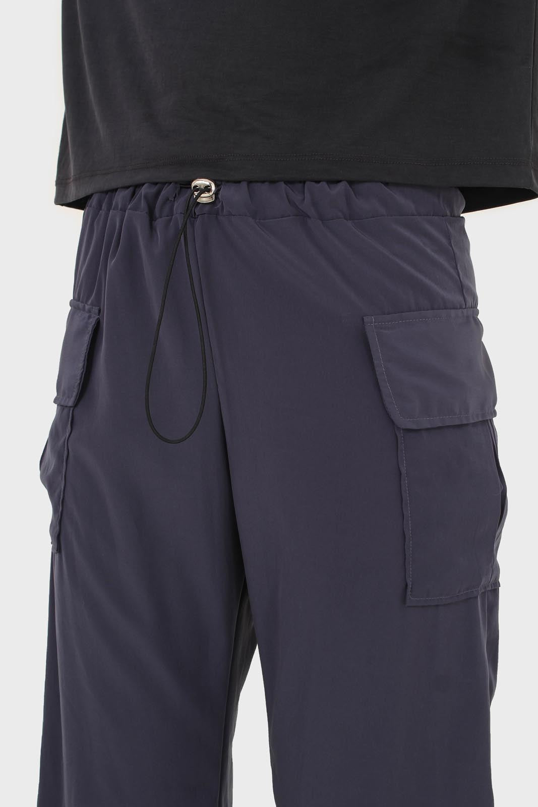 Charcoal silky jogging trousers