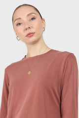 Rust high neck perfect long sleeved tee