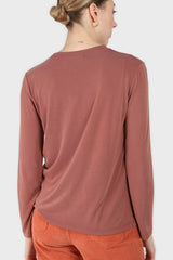 Rust high neck perfect long sleeved tee