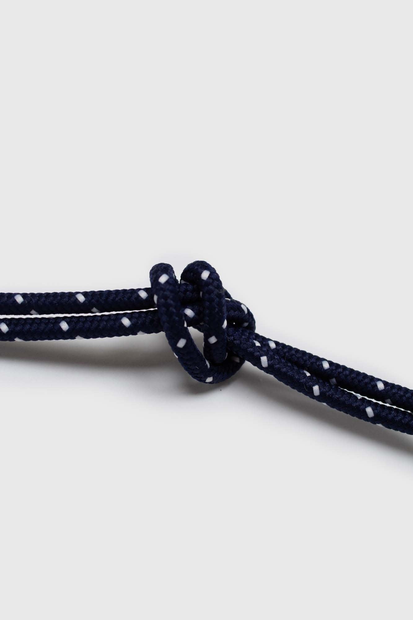 Navy and white face mask holder