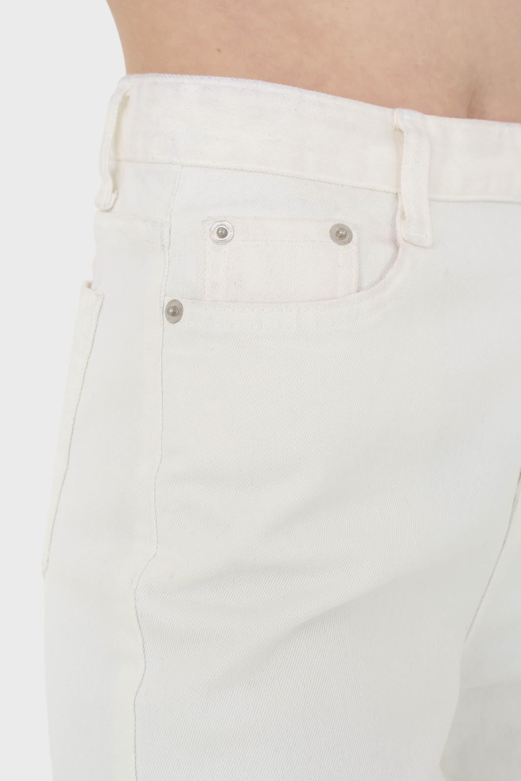 Ivory straight raw cut wide fit jeans - 839