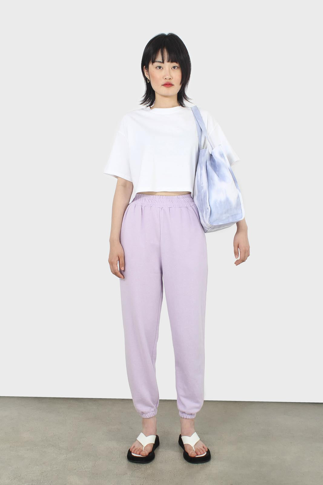 Lilac loose fit sweatpants - set