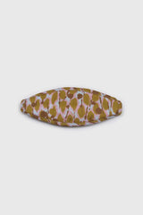 Mustard and pink abstract pattern face mask