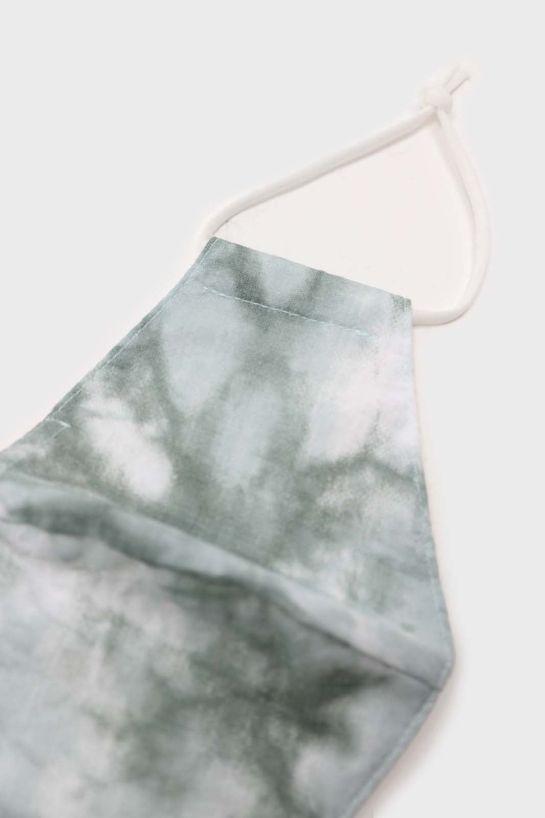 Khaki tie dye face mask
