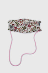 Pale pink face mask holder