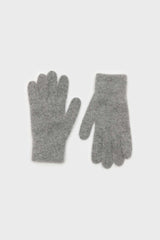 Grey mohair gloves