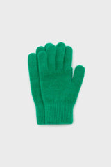 Bright green mohair gloves