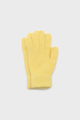 Yellow mohair gloves