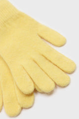 Yellow mohair gloves