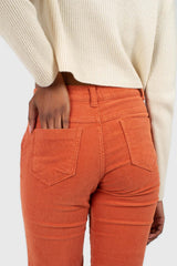 Dusty orange corduroy trousers