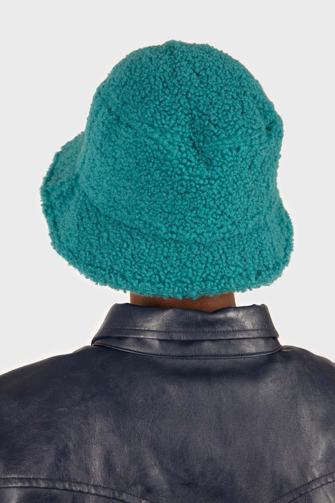 Teal teddy bucket hat