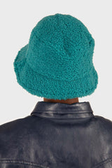 Teal teddy bucket hat