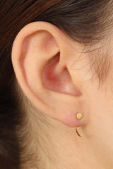 Gold circle half hoop