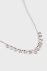 Charm necklace - Silver clustered circles