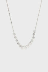 Charm necklace - Silver clustered circles