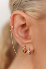 Gold connect the stars ear party stack
