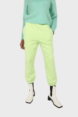 Neon green sweatpants