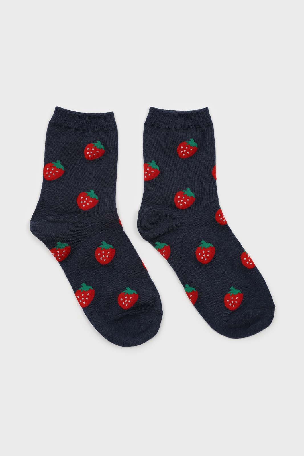 Dark blue strawberry socks