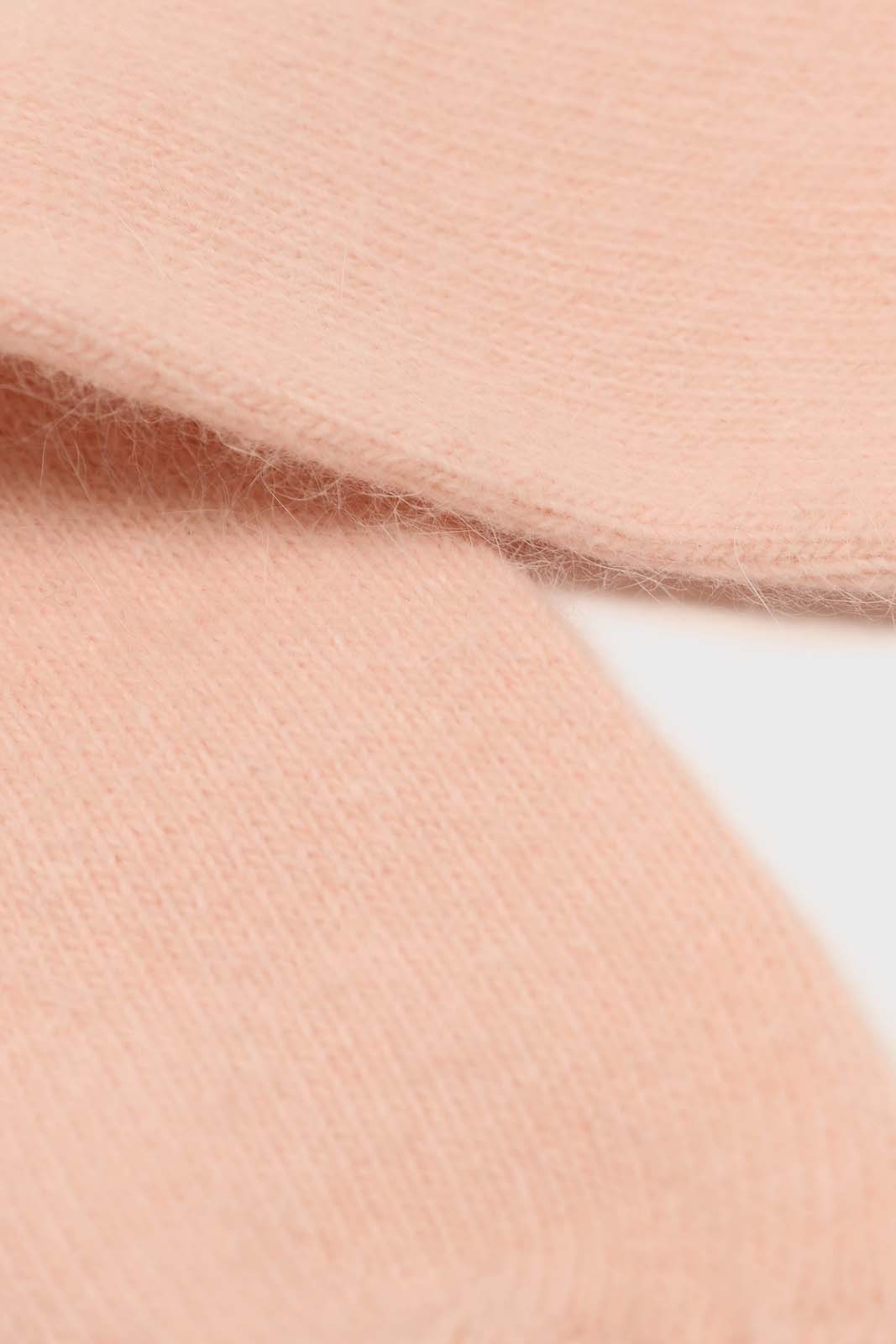 Pale pink angora smooth socks