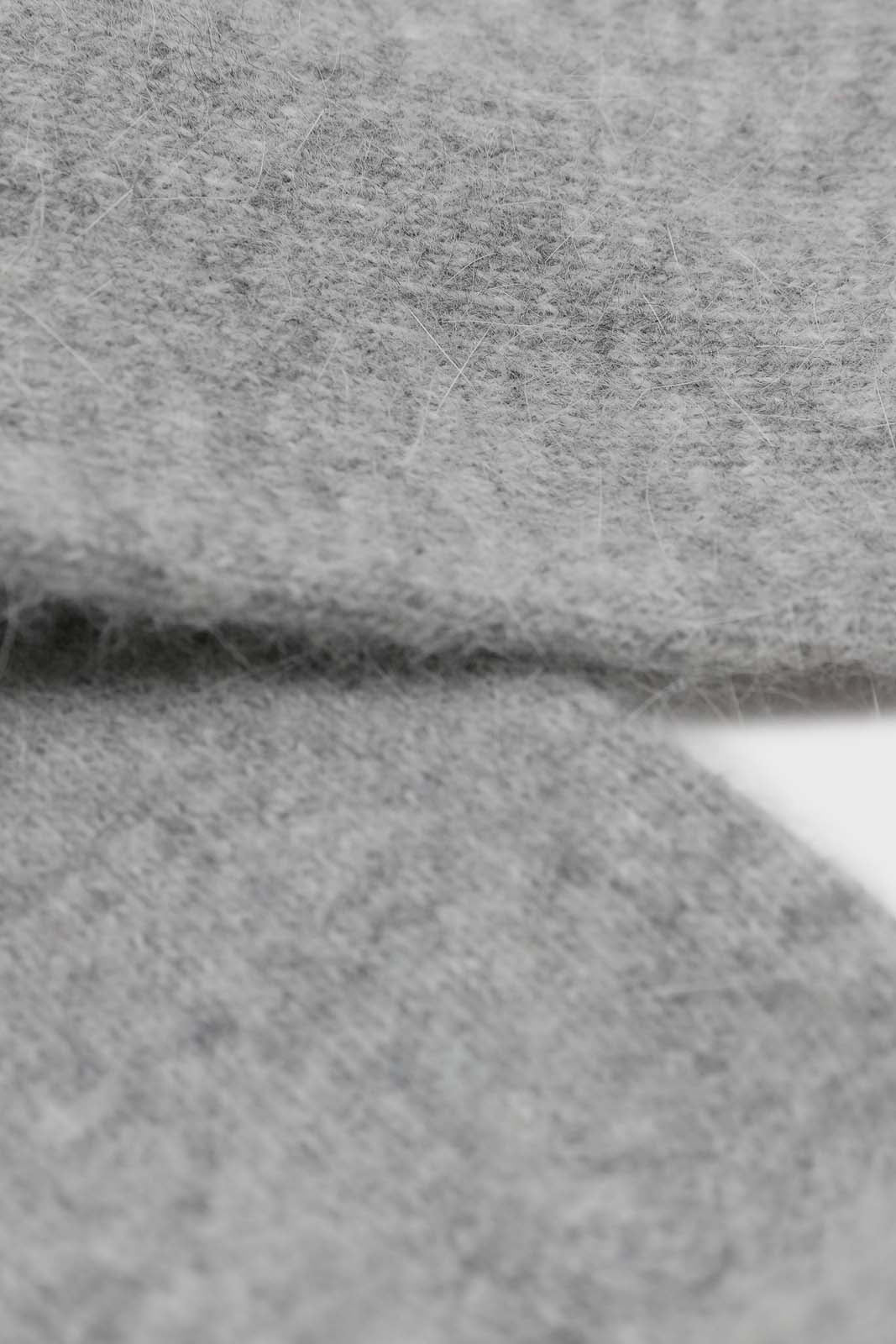 Pale grey angora smooth socks