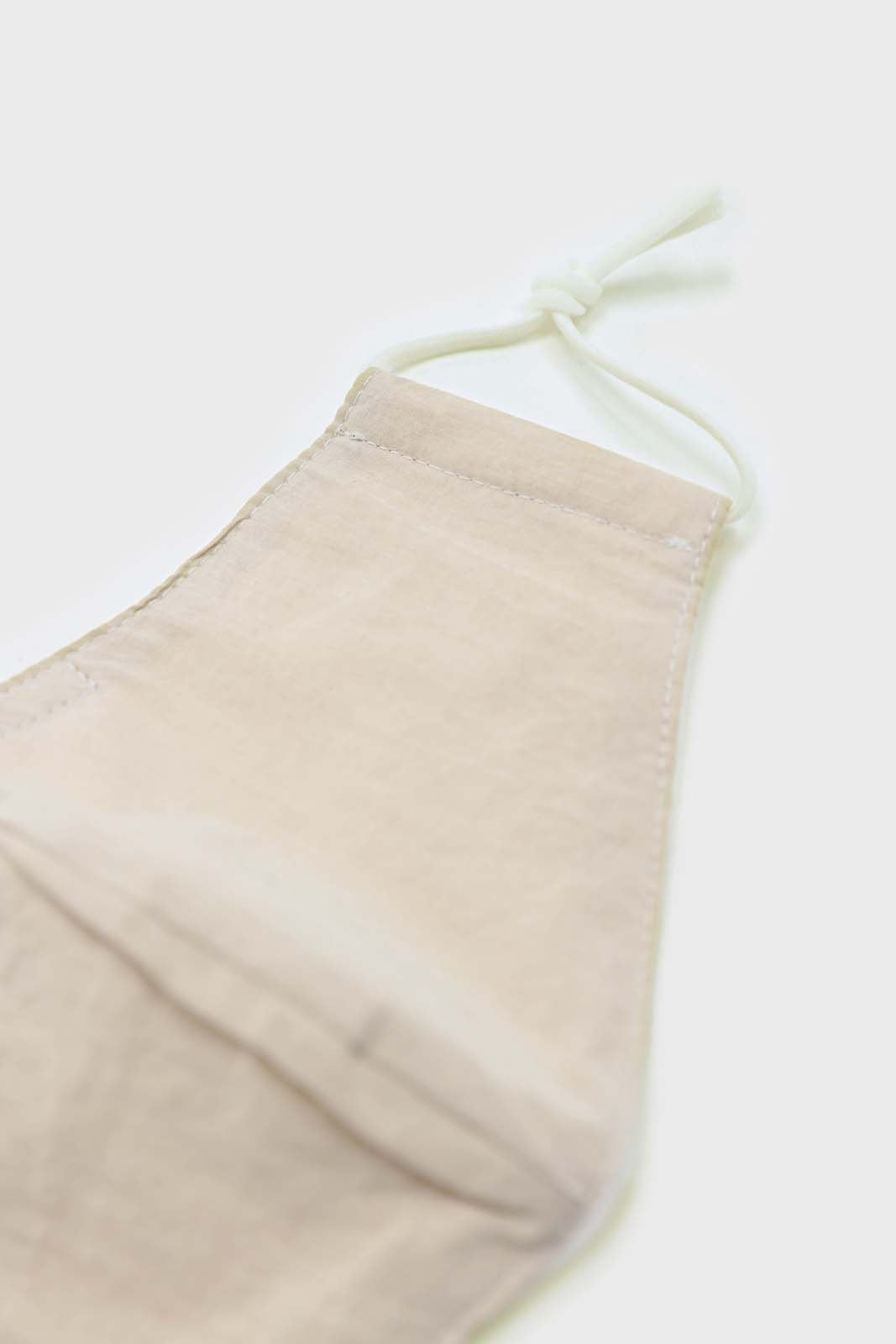 Beige cotton face mask