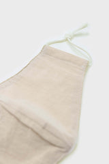Beige cotton face mask