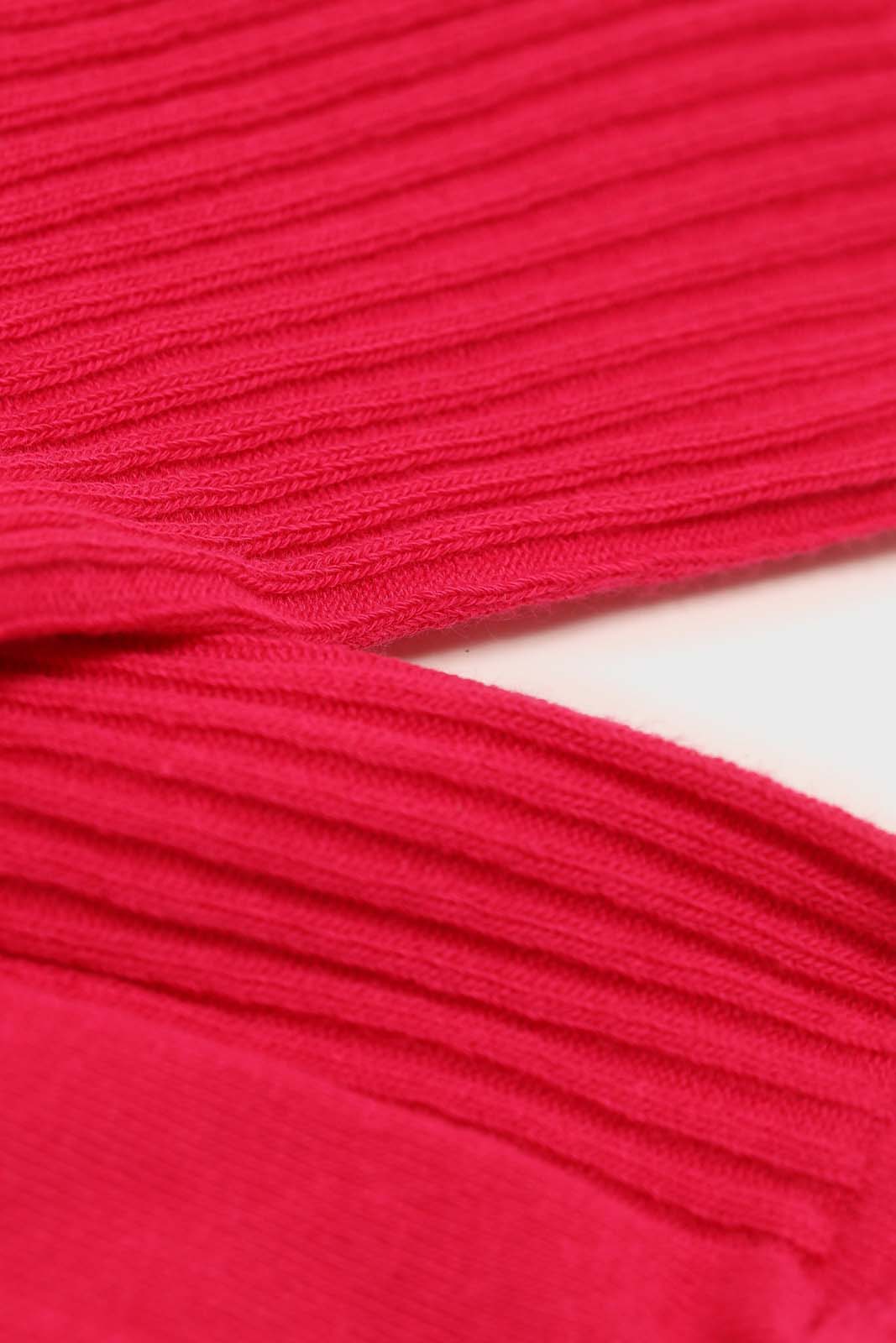 Hot pink long ribbed socks