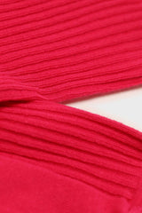 Hot pink long ribbed socks