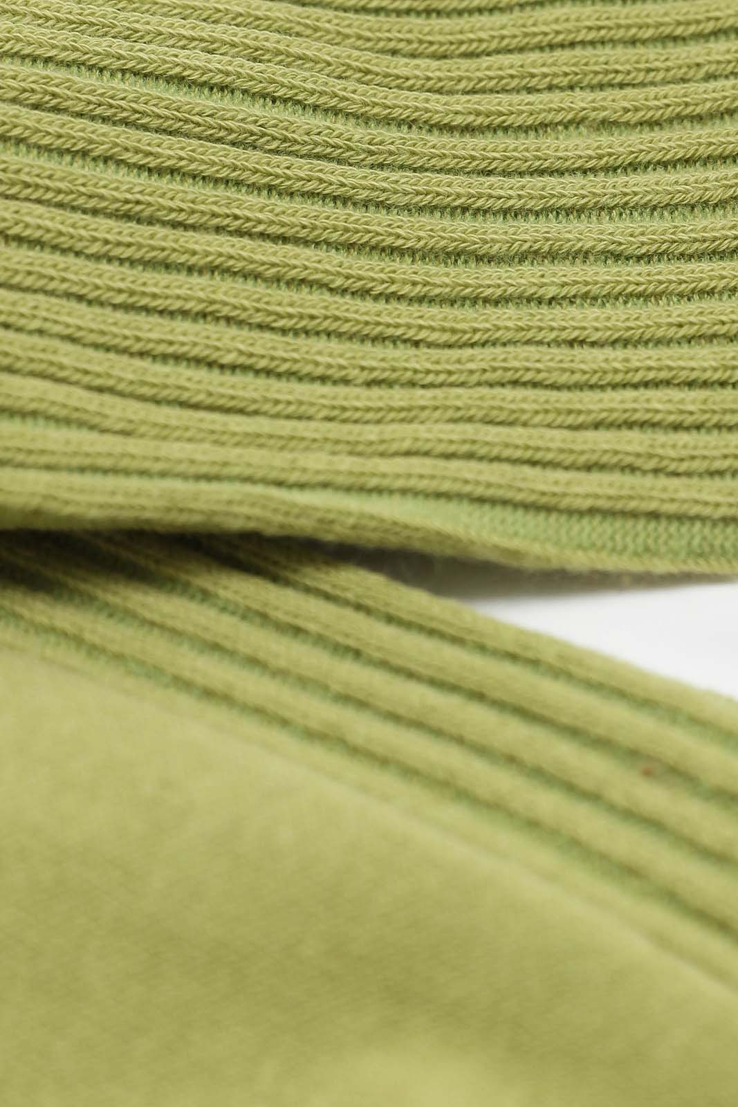 Lime green long ribbed socks