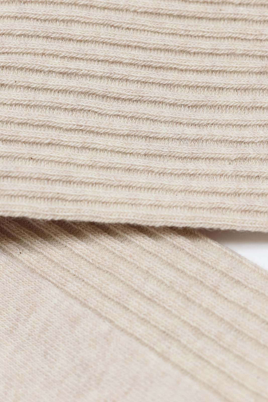 Oatmeal long ribbed socks
