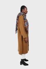 Camel thick angora sweater coat