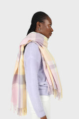 Lilac angora furry crew neck jumper